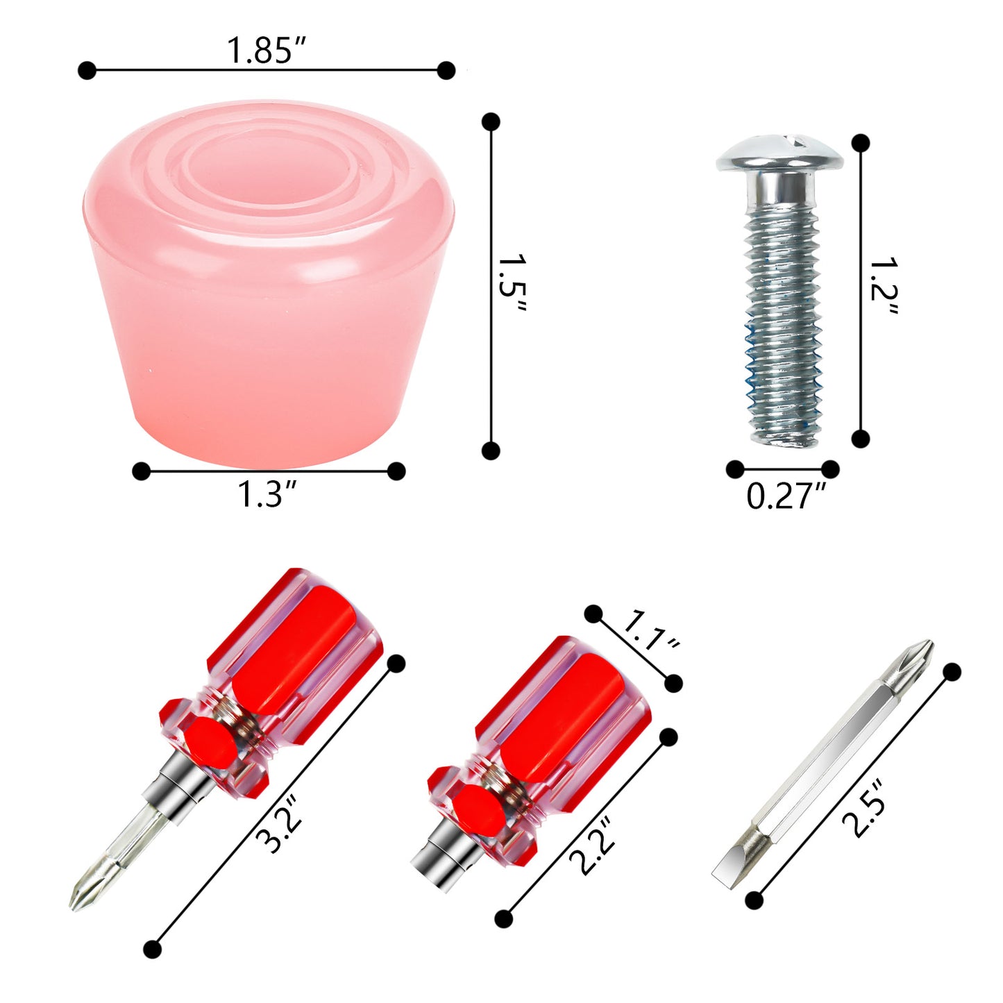 Roller Skates Toe Stops Plugs